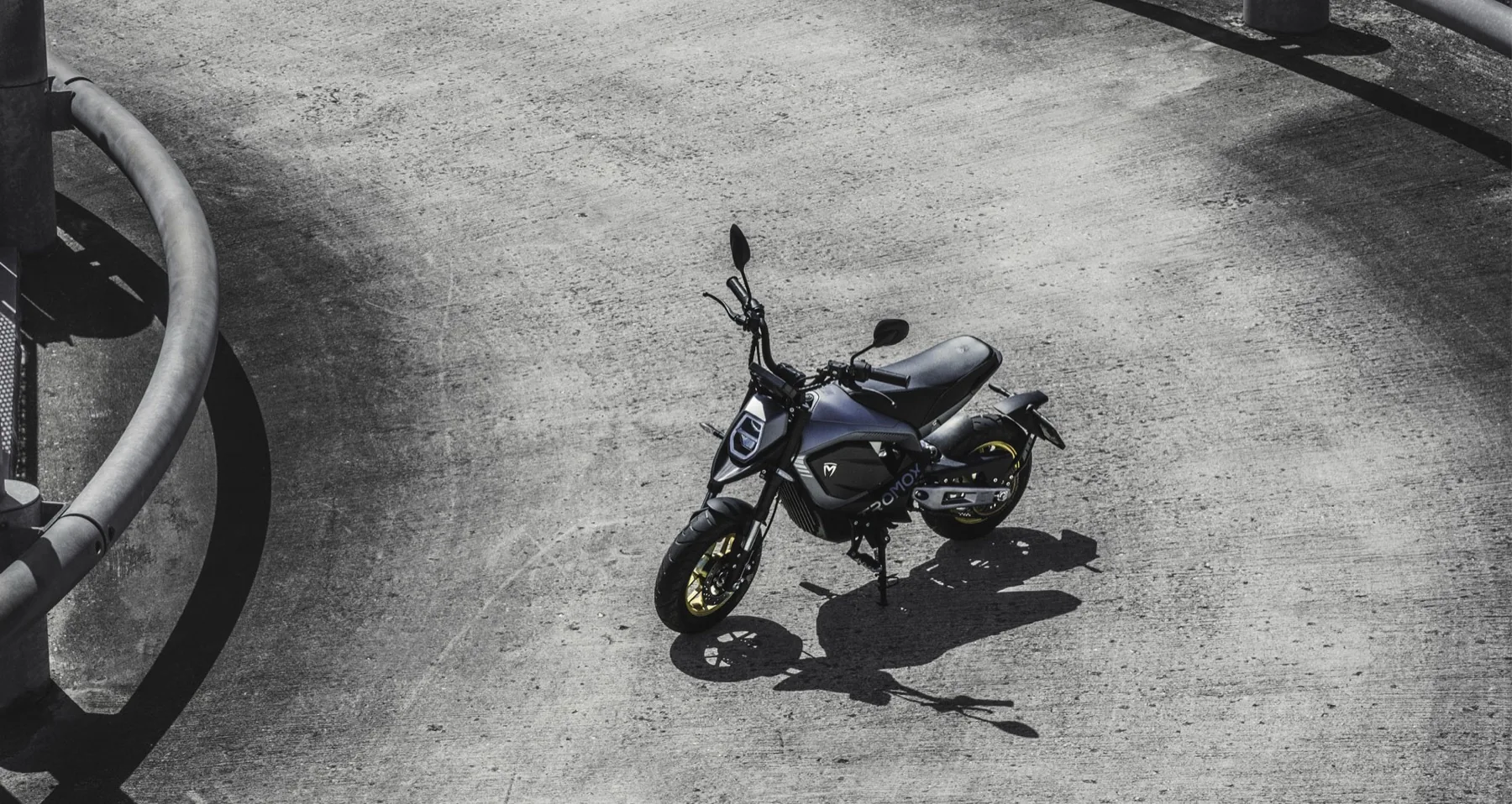 Visuel de moto électrique pour le site eMotors Pacific