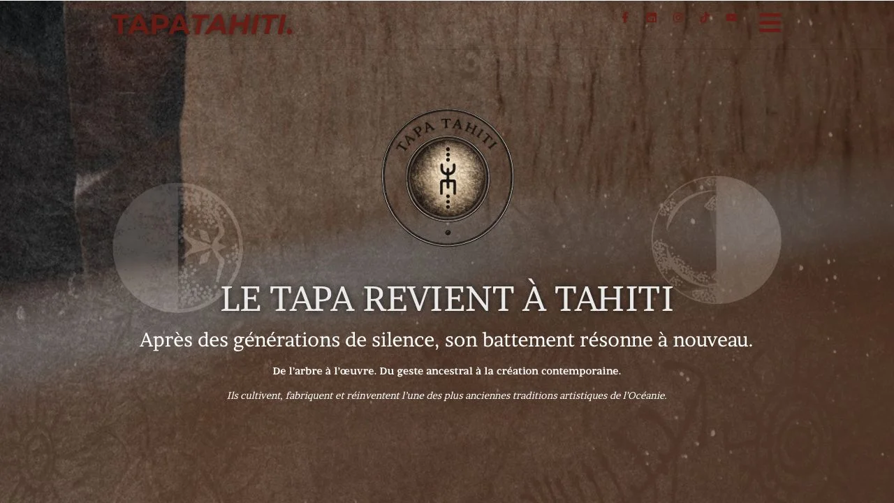 Site culturel Tapa Tahiti consacré au retour du tapa à Tahiti